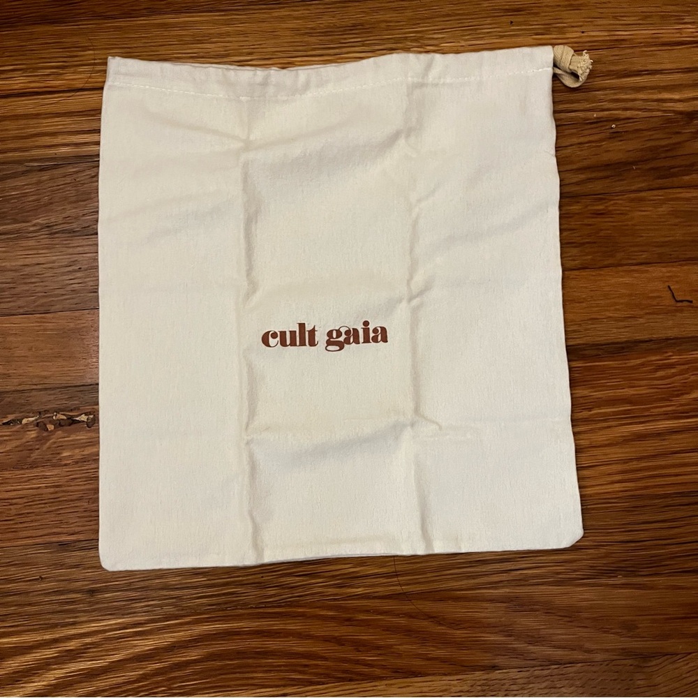 NEW! Cult Gaia Cream Ivory Storage Dust Bag - 12.5 x 13.5